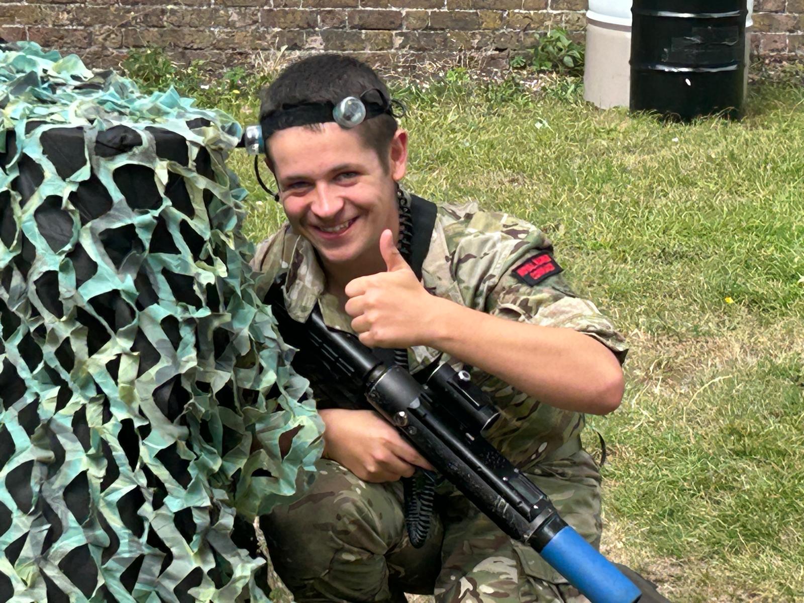 Laser tag gameplay at Fort Amherst