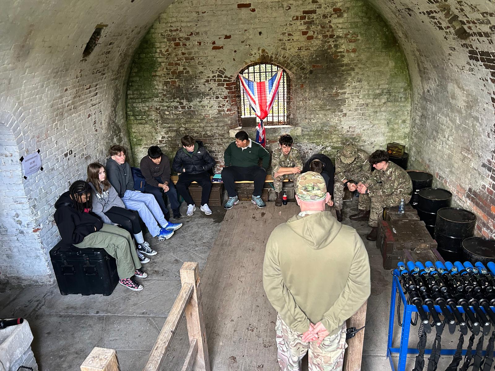 Team photo after session